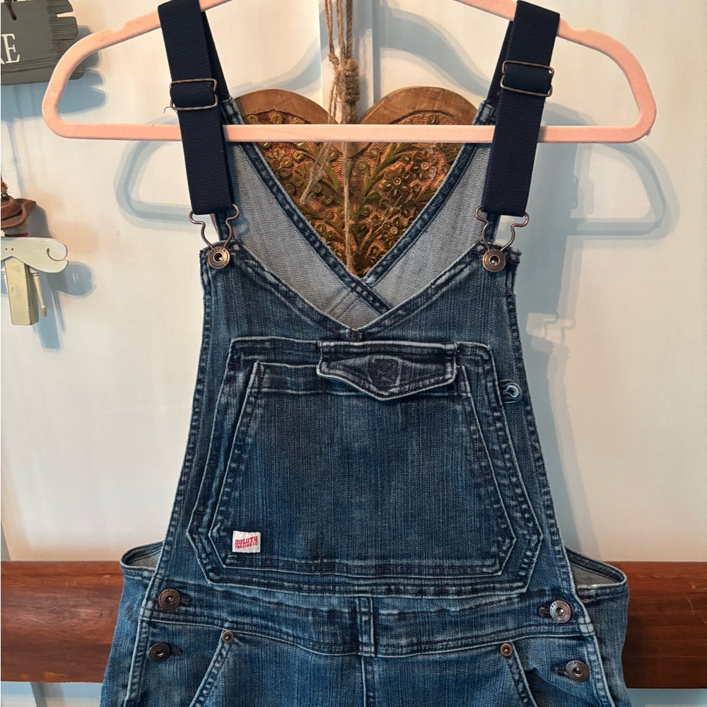 Duluth Trading Co Women's Dark Blue Denim Overalls - Picture 2 of 7